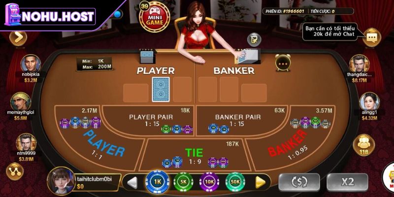 Quy tắc rút bài của Banker trong Baccarat NOHU