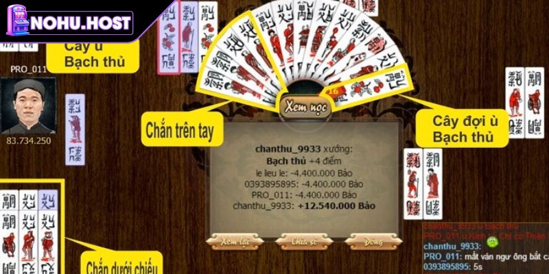 Cách tính điểm game Chắn online